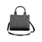 Black Polyethylene Women Handbag