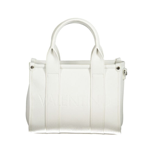 White Polyethylene Women Handbag