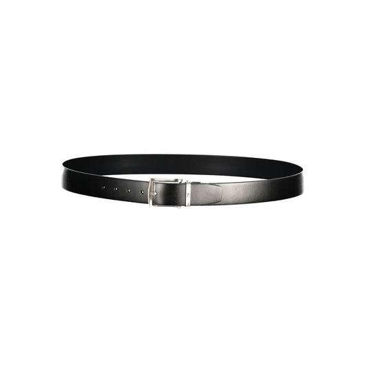 Blue Leather Men Belt