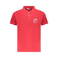 Red Cotton Men Polo Shirt