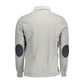 Gray Cotton Men Polo Shirt