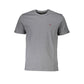 Gray Cotton Men T-Shirt