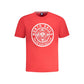 Red Cotton Men T-Shirt