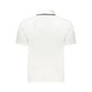 White Cotton Men Polo Shirt