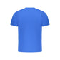 Blue Cotton Men T-Shirt