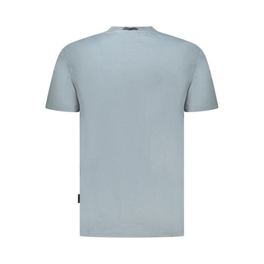 Gray Cotton Men T-Shirt