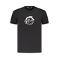Black Cotton Men T-Shirt