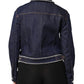Blue Denim Cotton Crystal Embellished Jacket