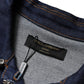 Blue Denim Cotton Crystal Embellished Jacket