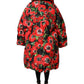 Multicolor Floral Full Zip Padded Jacket