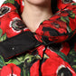 Multicolor Floral Full Zip Padded Jacket