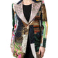 Multicolor Floral Patchwork Jacquard Jacket