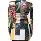 Multicolor Floral Patchwork Jacquard Jacket