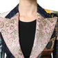 Multicolor Floral Patchwork Jacquard Jacket