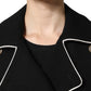 Black Wool Double Breasted Blazer Jacket