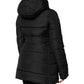 Black Puffer Hooded Zip Reversible Jacket