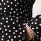 Black Puffer Hooded Zip Reversible Jacket