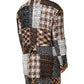 Multicolor Patchwork Button Down Jacket
