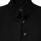 Black Wool Single Breasted Trench Coat Jacket