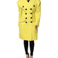 Yellow Double Breasted Trench Coat Jacket