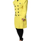 Yellow Double Breasted Trench Coat Jacket