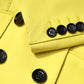 Yellow Double Breasted Trench Coat Jacket