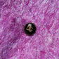 Purple Button Embellished Trench Coat Jacket