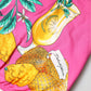 Pink Printed High Waist Hot Pants Shorts