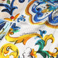 Multicolor Majolica Print High Waist Shorts