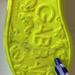 Neon Green Logo Tape Low Top Sneakers Shoes