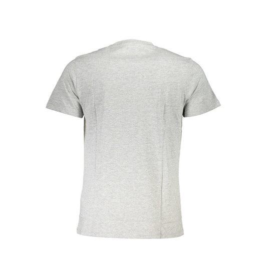 Gray Cotton Men T-Shirt