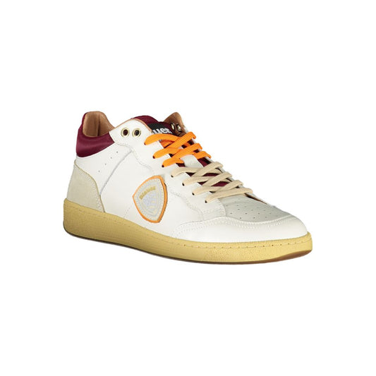 Sleek White Sneakers with Contrast Accents