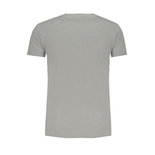 Gray Cotton Men T-Shirt