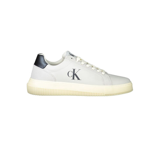 Gray Leather Men Sneaker