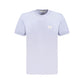 Light Blue Cotton Men T-Shirt