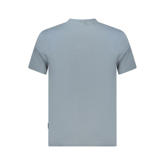 Gray Cotton Men T-Shirt