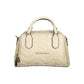 Beige Polyethylene Women Handbag
