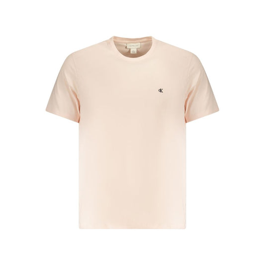 Pink Cotton Men T-Shirt