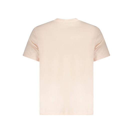 Pink Cotton Men T-Shirt