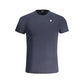 Blue Cotton Men T-Shirt