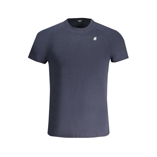 Blue Cotton Men T-Shirt