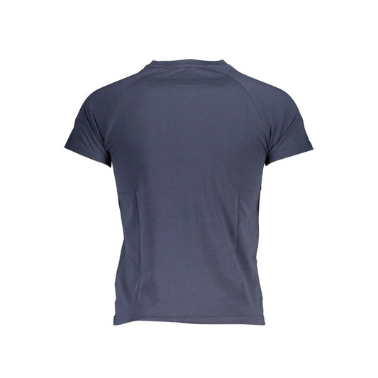 Blue Cotton Men T-Shirt