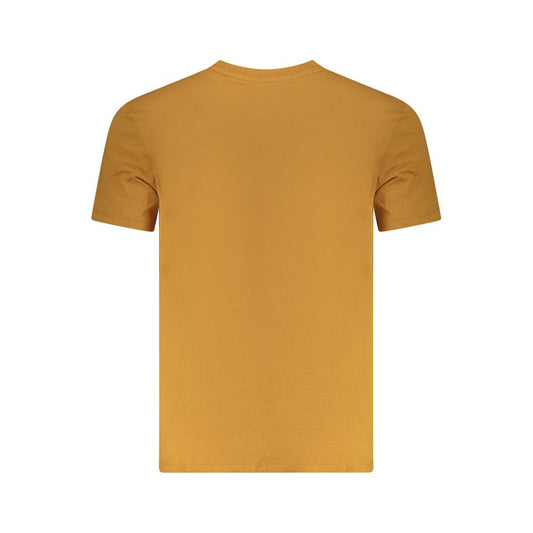 Brown Cotton Men T-Shirt