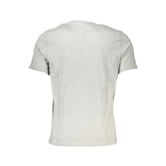 Gray Cotton Men T-Shirt