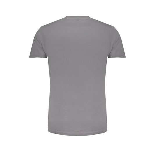 Gray Cotton Men T-Shirt
