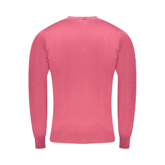 Red Viscose Men Sweater