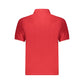 Red Cotton Men Polo Shirt