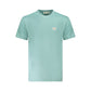 Light Blue Cotton Men T-Shirt