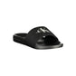 Black Polyester Women Sandal