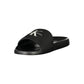 Black Polyester Women Sandal